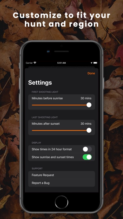 Shooting Light: Hunt Clock