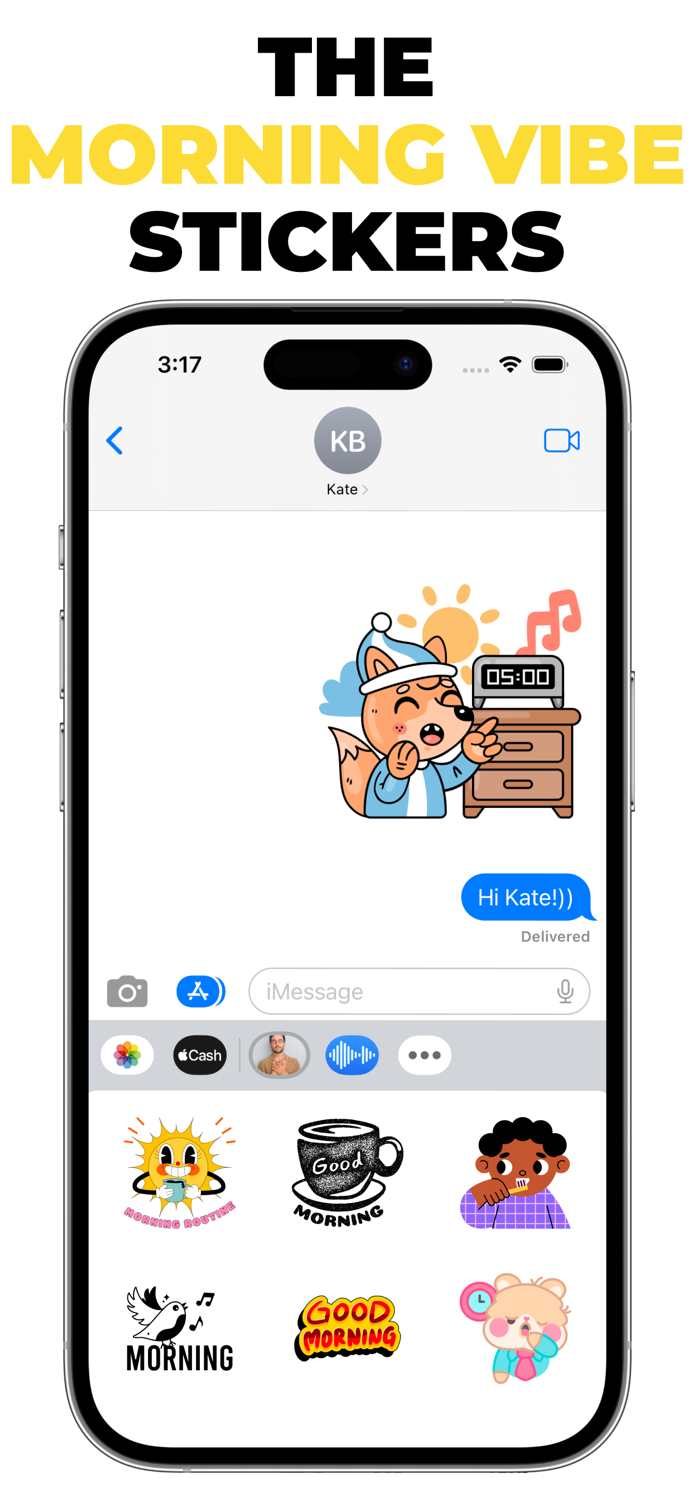 The Morning Vibe stickers