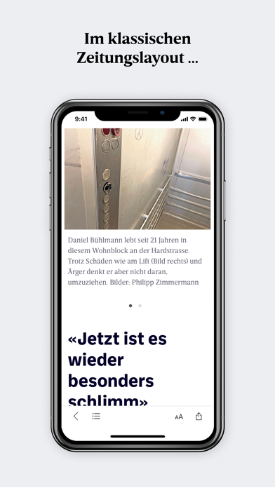 Badener Tagblatt E-Paper Screenshot
