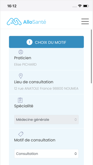 AlloSanté NC Screenshot