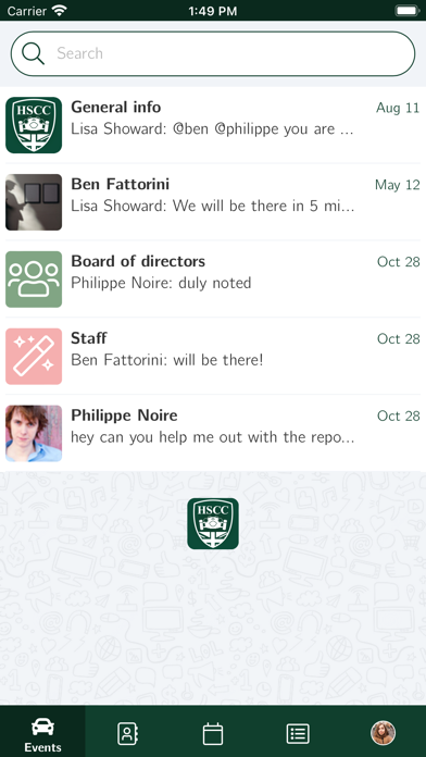 HSCC Information App Screenshot