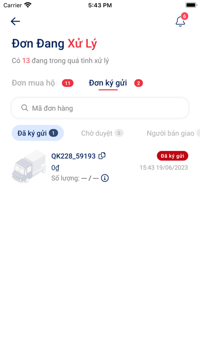 Thái Ordering Screenshot