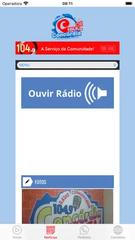 Game screenshot Rádio Web Concórdia apk