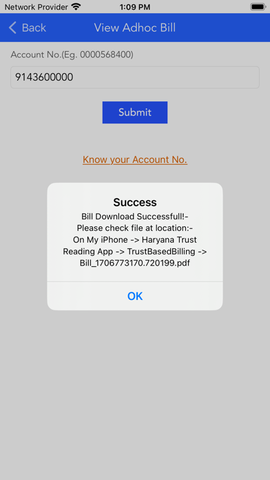 Haryana Trust Reading (UHBVN) Screenshot