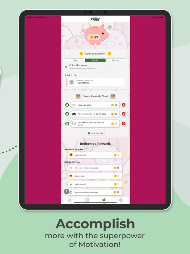 ‎HeroMode: Joyful Tasks & Goals Screenshot