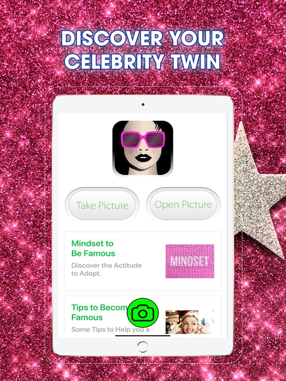 Your Celebrity Twin iPad screenshot 1 - Entertainment app