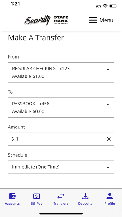 Security State Bank Warroad Screenshot