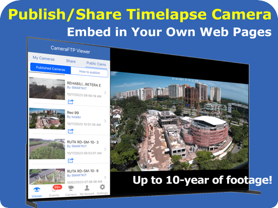 CameraFTP Time Lapse iPad screenshot 6 - Photo & Video app