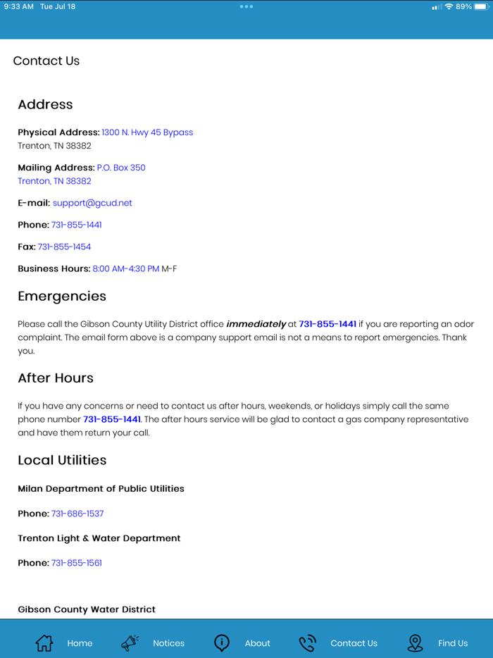 Gibson County Utility District