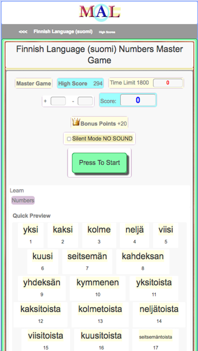 Finnish M(A)L Screenshot
