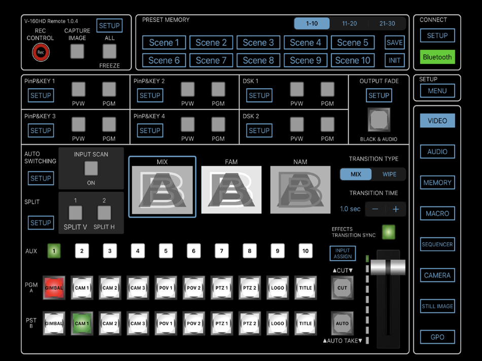 #1. V-160HD Remote (iOS) Podle: Roland Corporation