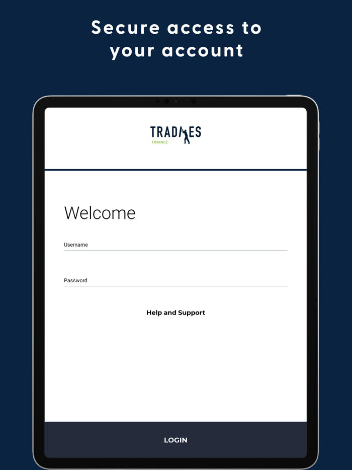 Tradies Finance Mobile Access