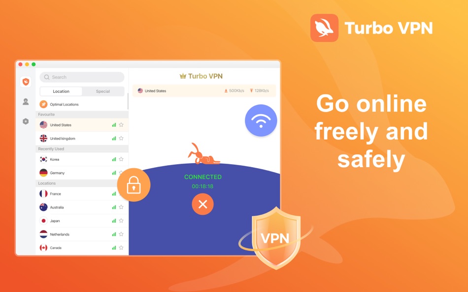 #3. Turbo VPN: Unlimited VPN Proxy (macOS) 由: INNOVATIVE CONNECTING PTE.LIMITED
