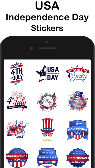 4th Of July - USA Stickers Screenshot