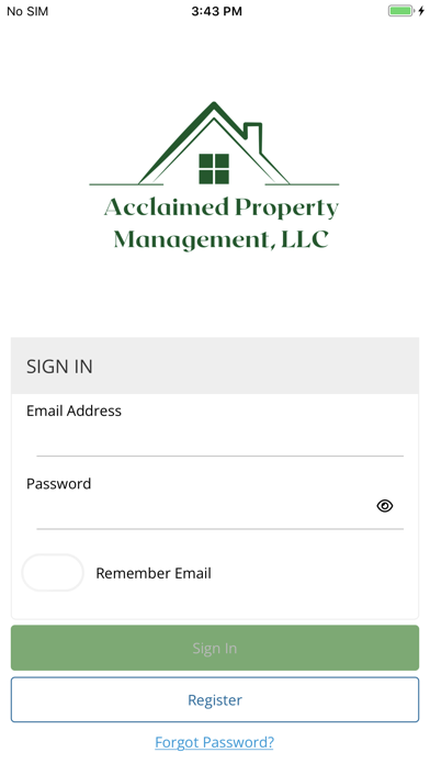 Acclaimed Property Management Screenshot
