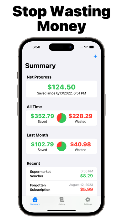 Money Habit Tracker: How Much? Screenshot