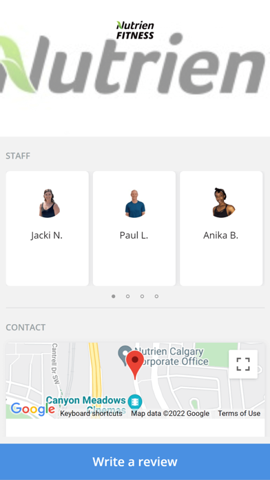 Nutrien Fitness Screenshot