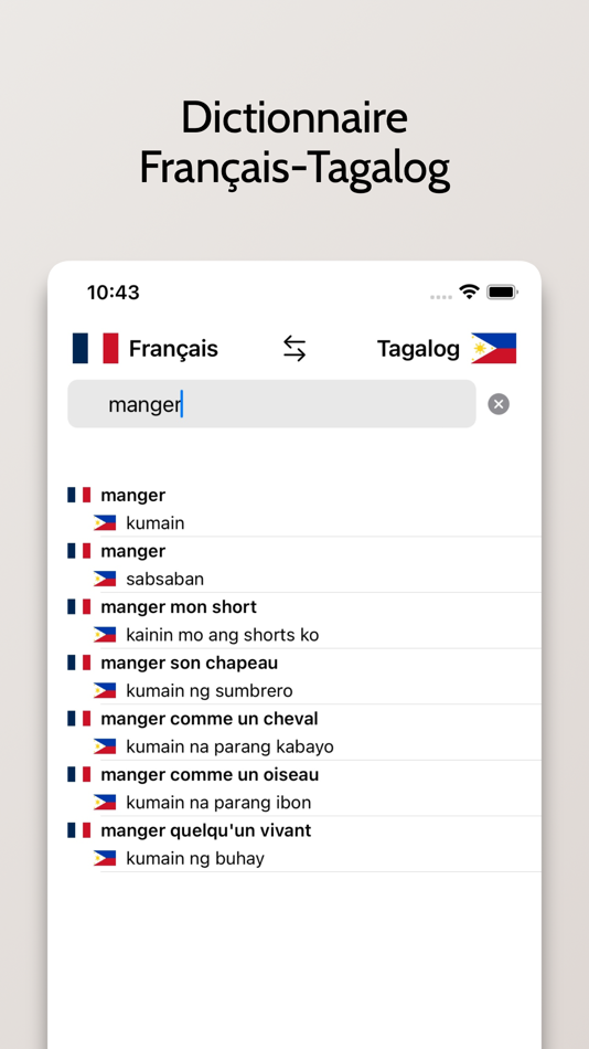 #1. Dictionnaire Tagalog-Français (iOS) 由: FB PUBLISHING LLC