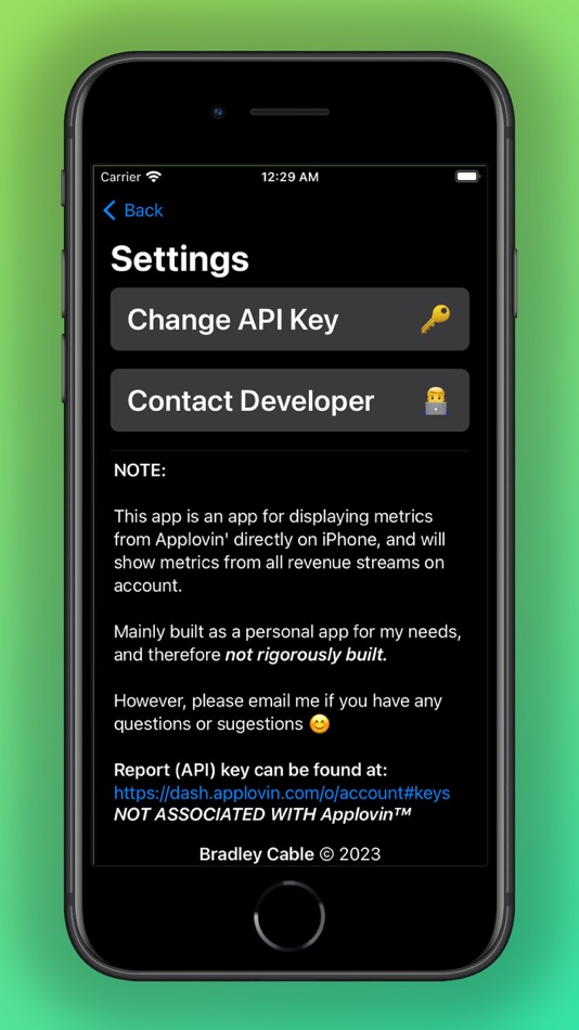 #4. App Lovin' Revenue Tracker (iOS) 由: Bradley Cable