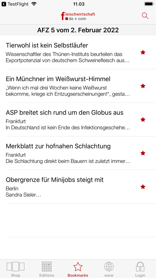 #6. fleischwirtschaft.de + com (iOS) 由: Deutscher Fachverlag GmbH