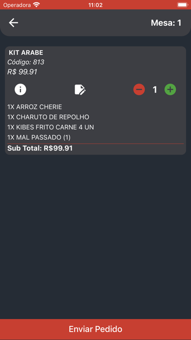 Comanda Garçom Yunes Phone Screenshot