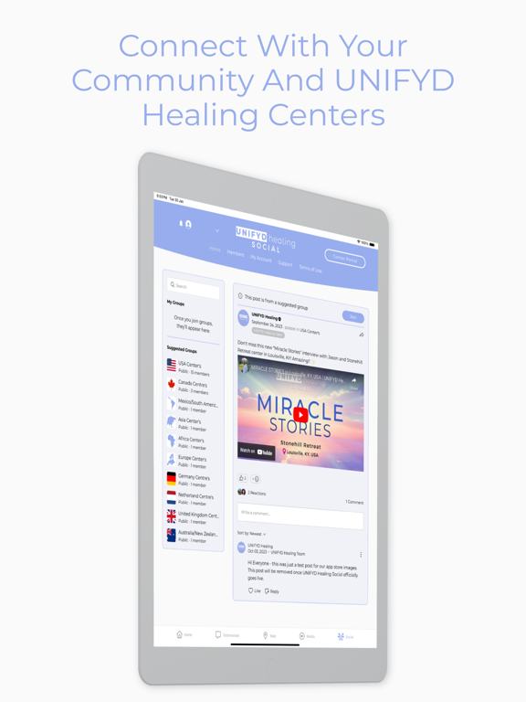 UNIFYD Healing iPad screenshot 8 - Health & Fitness app