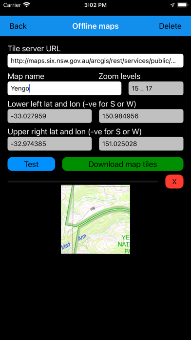 Handy GPS Screenshot