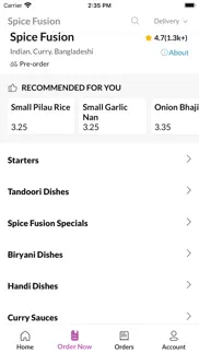 spice fusion burslem. iphone screenshot 3