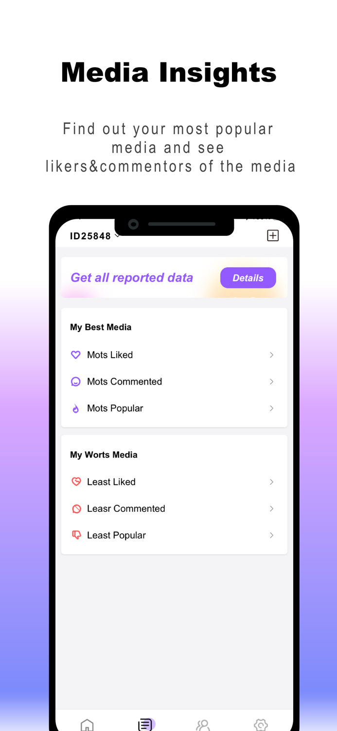 Followers Reports for ig Pro