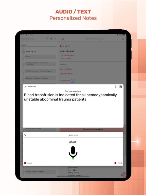 5 Minute Emergency Medicine iPad screenshot 10 - Medical app