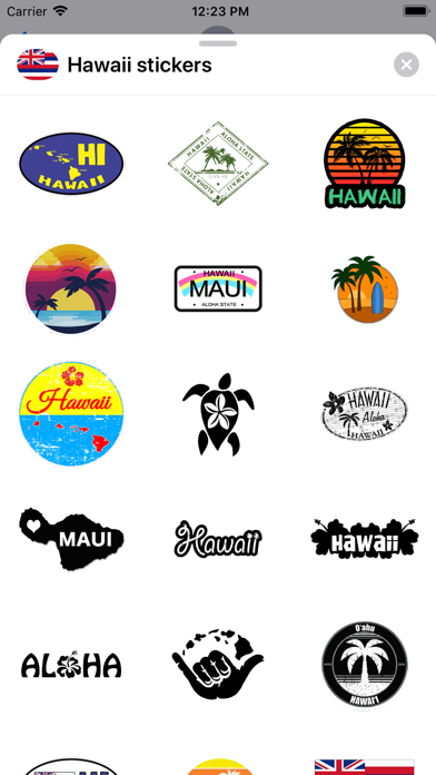 Hawaii emoji - USA stickers Screenshot