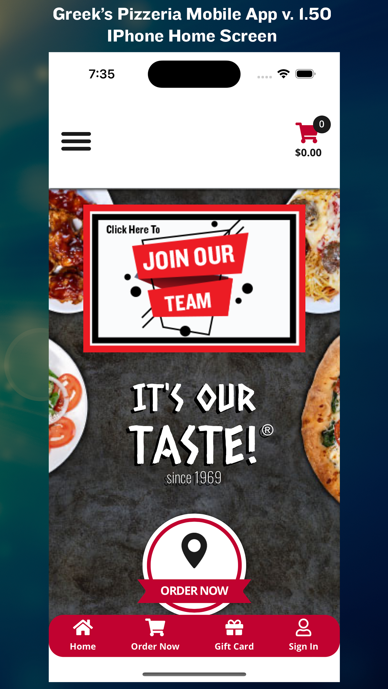 Greek's Pizzeria Online