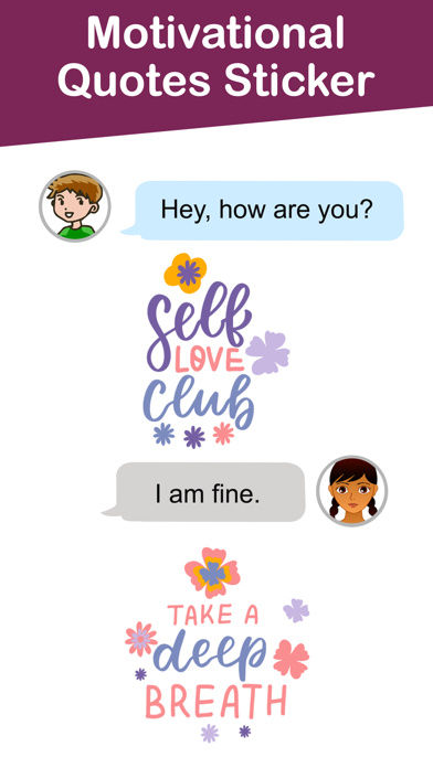 Motivational Quotes Sticker Screenshot