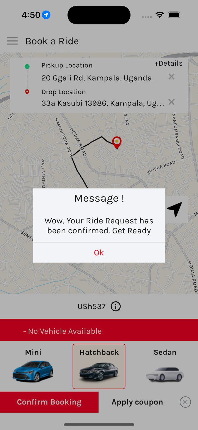 MartaRide for Passanger App