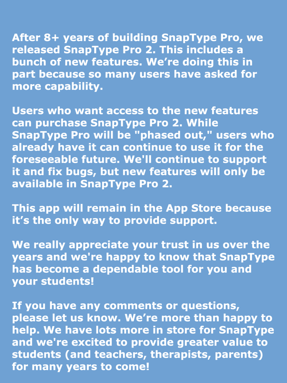 Screenshot #1 for SnapType Pro