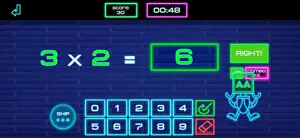 Times tables: Robot Math -E screenshot #1 for iPhone