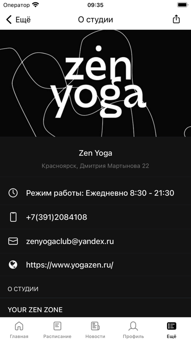 Zen Yoga Красноярск Screenshot
