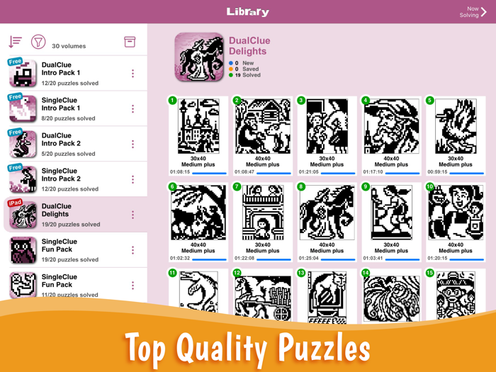 Cross-a-Pix Nonogram Crosses