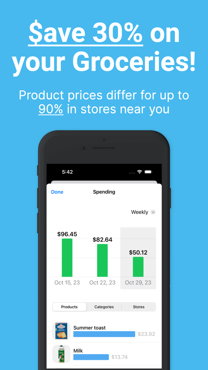 Shopping List - Bread and Milk