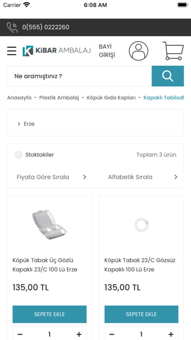 Kibar Ambalaj Mobil Screenshot