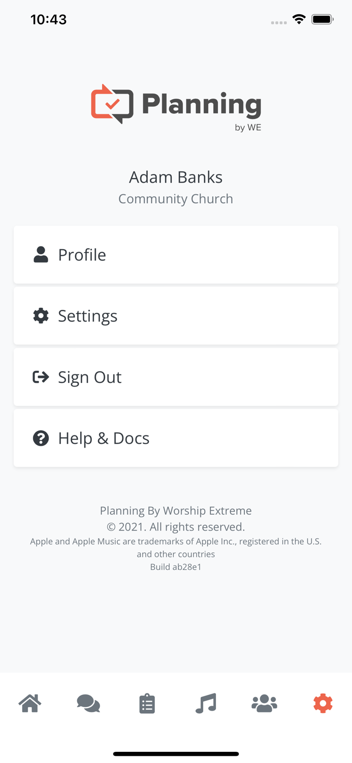 Planning by WorshipTools