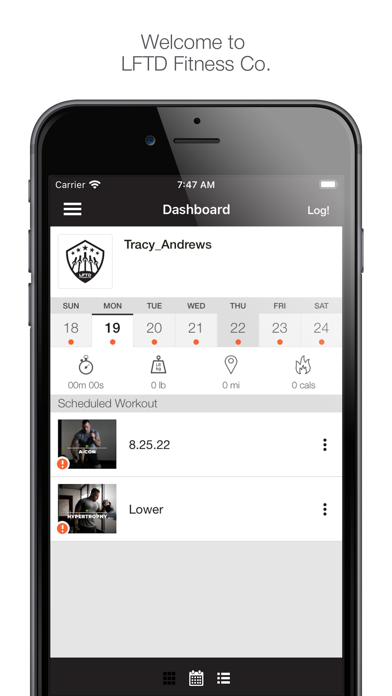 LFTD Fitness Co. Screenshot