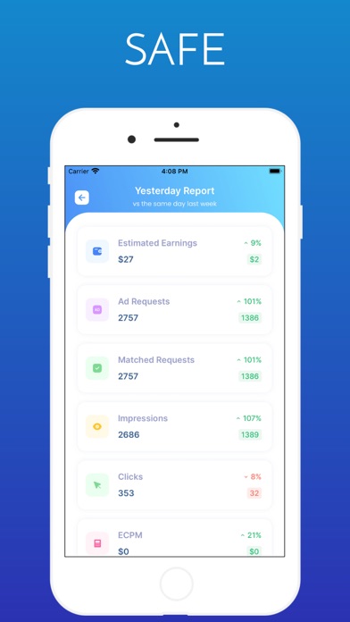 Screenshot #2 pour App for Admob Earnings Report