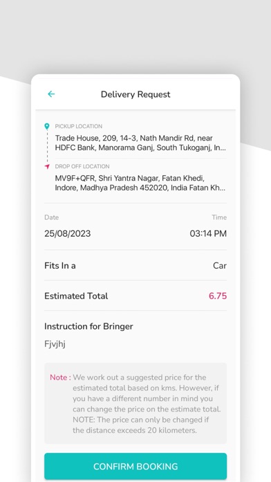 Pick Courier Screenshot