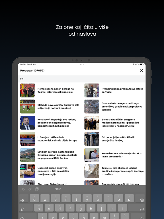 Fokus.ba iPad screenshot 4 - News app