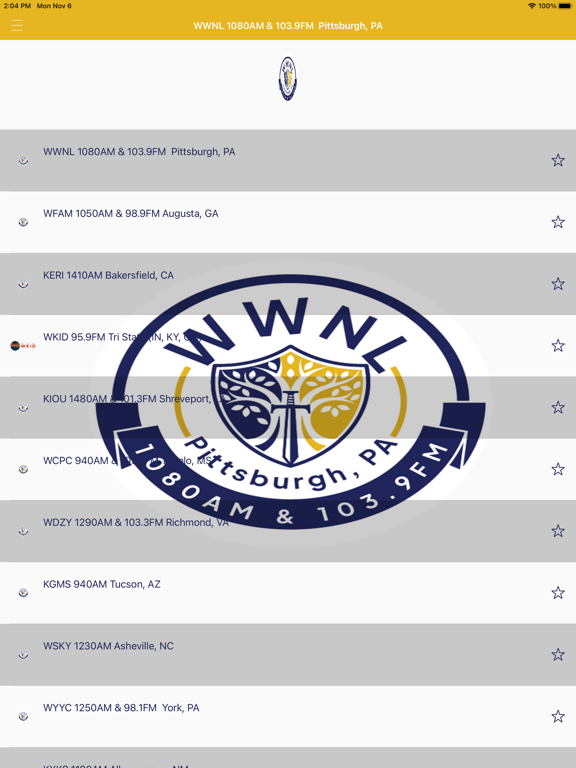 Screenshot #4 pour WWNL AM1080 & FM103.9 Radio