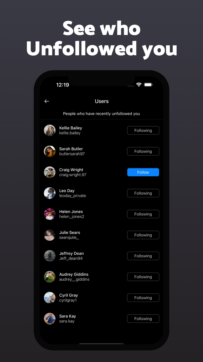 Report King - Follower Tracker
