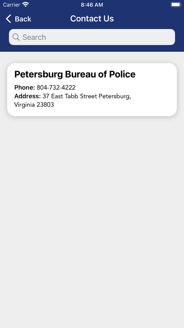 Petersburg Bureau of Police