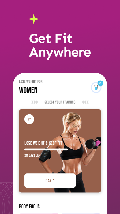 Fitness Women Workout at Home Screenshot
