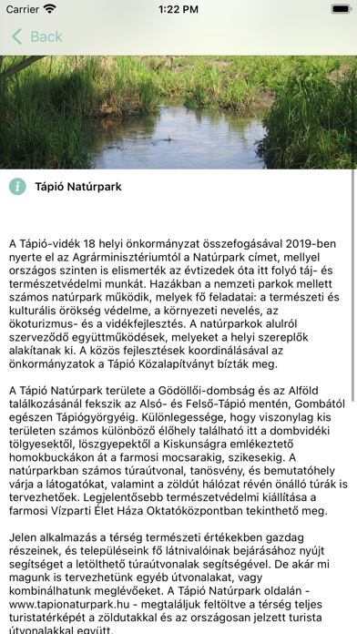 Tápió Natúrpark Screenshot
